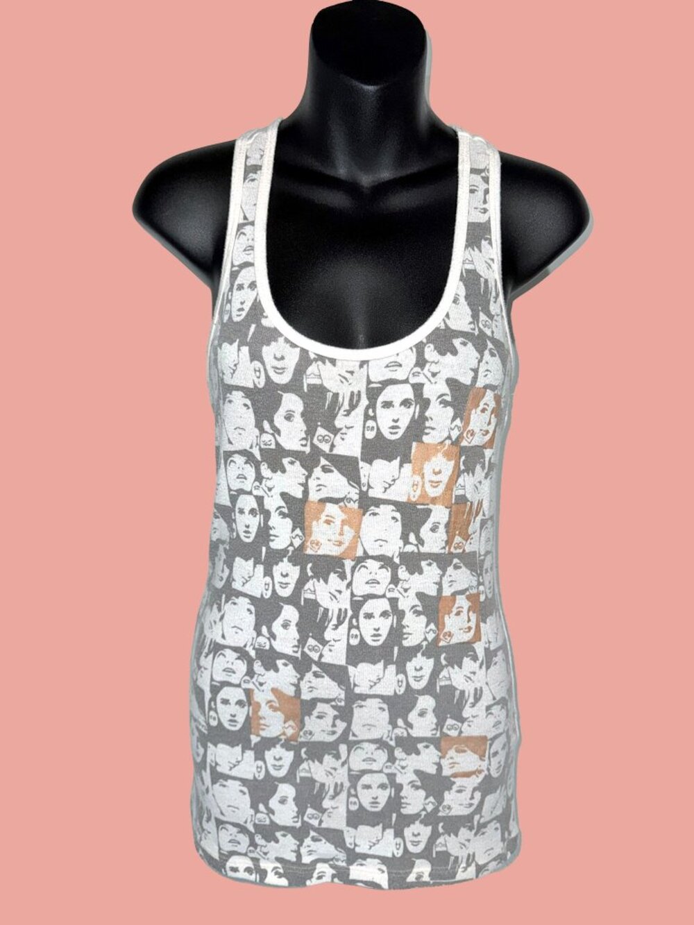 Voice Sixties Icons Graphic Tank Top Size Medium